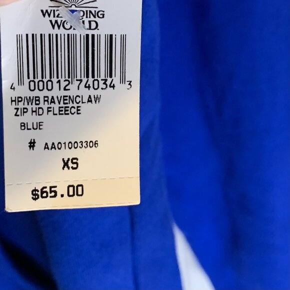 Harry Potter Ravenclaw Adult Hoodie Size XS NEW Blue Wizarding World Universal - Picture 9 of 9